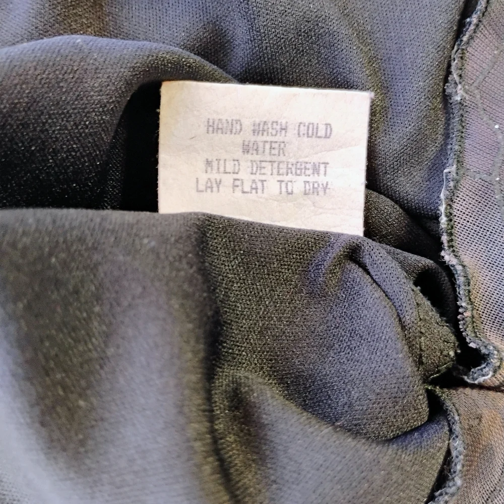 Y2K M Studio Cowl Neck Dress Fairy Grunge Floral Glittery Brown Black Size Med‎ - Picture 9 of 13